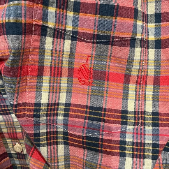 Nautica Men’s Multicolored 100% Cotton Plaid Long Sleeve button up shirt size XL - Picture 6 of 6